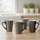 Porcelain Mug Set - 4 Pcs